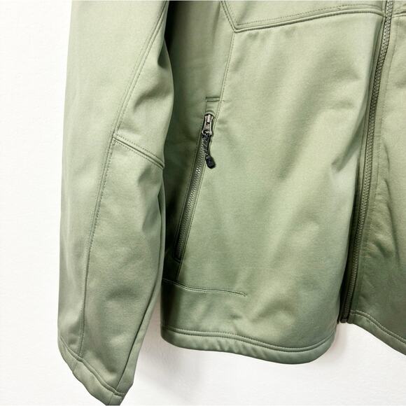 SWISS TECH MEN'S OLIVE GREEN FULL ZIP LONG SLEEVE JACKET SIZE LARGE WINTER - Picture 3 of 8